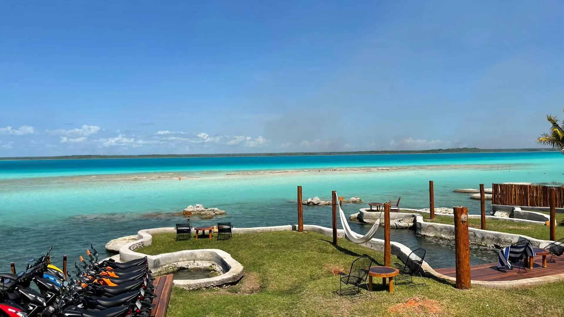 Blue Caribe Bacalar Front Lagoon Mexico
