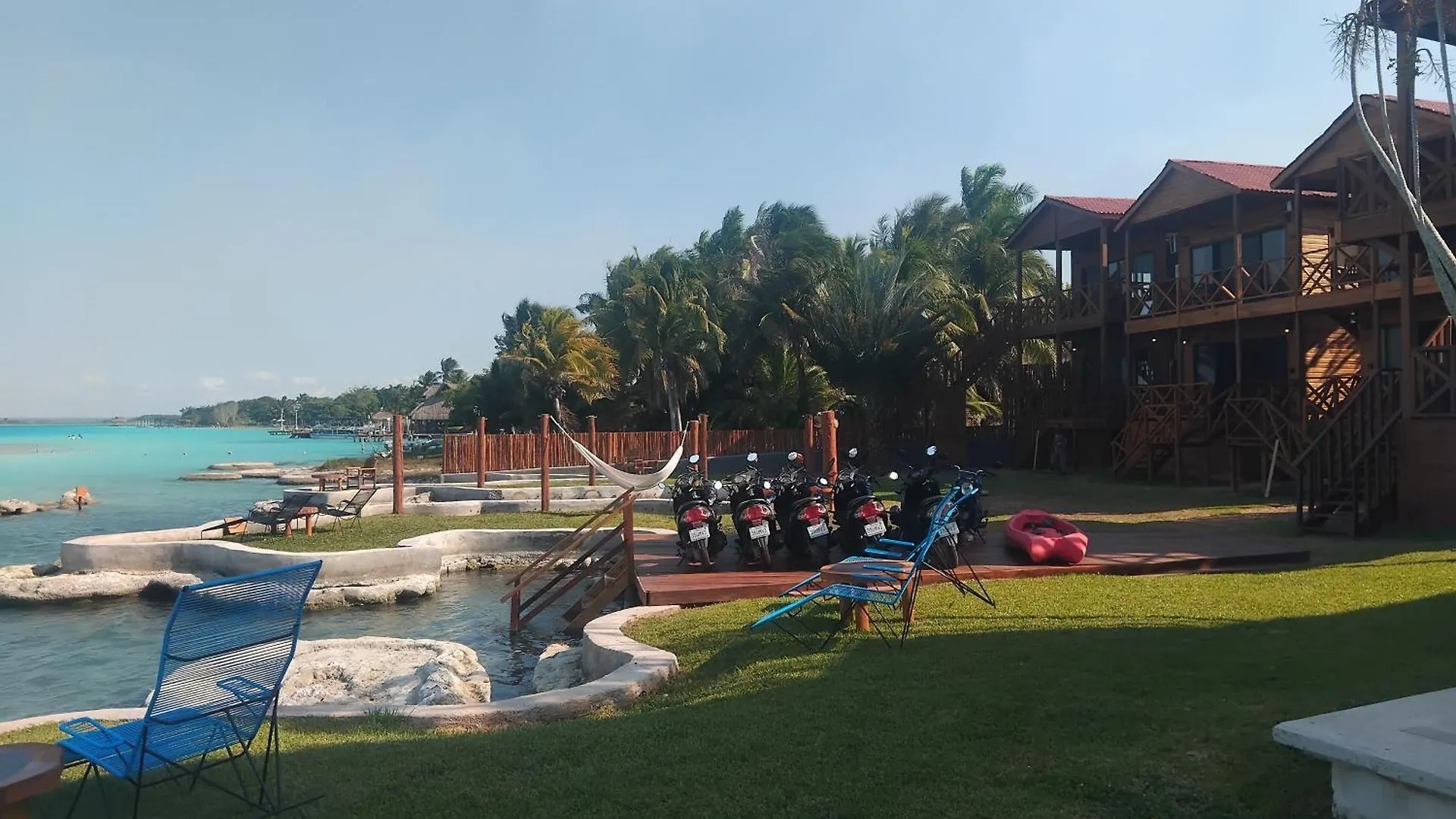 Blue Caribe Bacalar Front Lagoon Mexico
